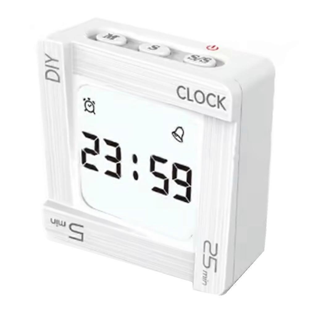 DIY Time Management Pomodoro Timer Square Alarm Clock Flip Countdown Alarm Clock Reminder for Students