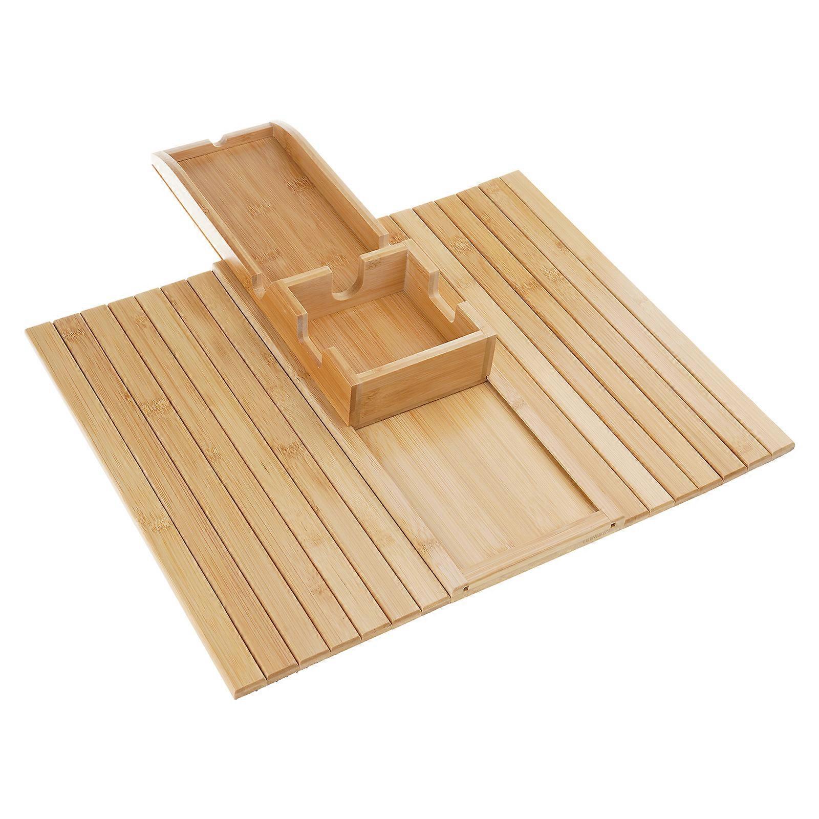 Functional Armchair Table With Beverages Holder Sturdy Armrest Tray Storage Holder for Couch with Integrated Cup Holder Multicolor