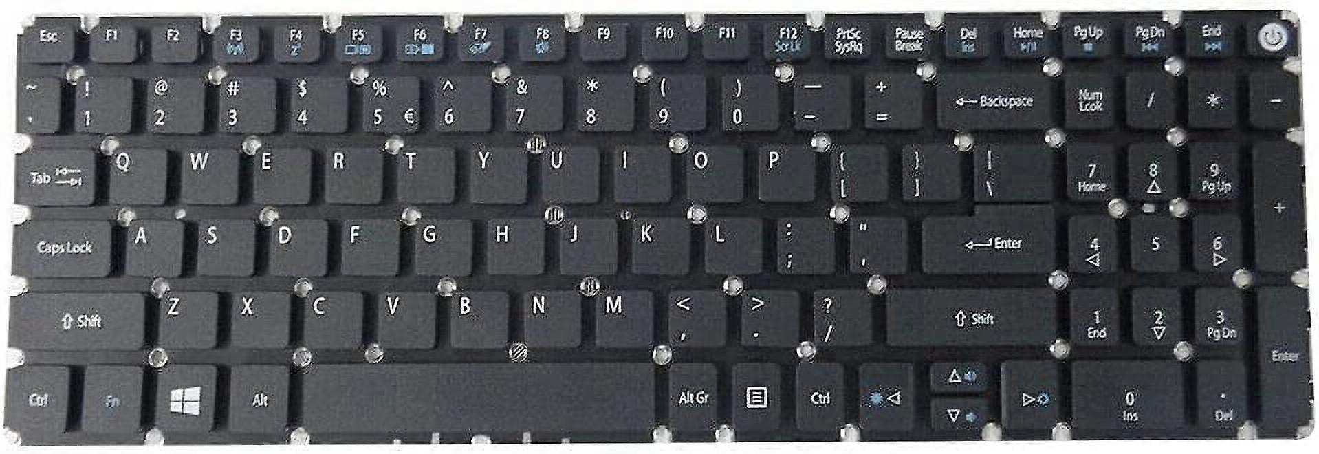 US Keyboard for compatible with Acer Aspire E5-522 E5-523 E5-553 E5-573 E5-575 E5-576 E5-722 E5-772 E5-532 E5-522-81GE