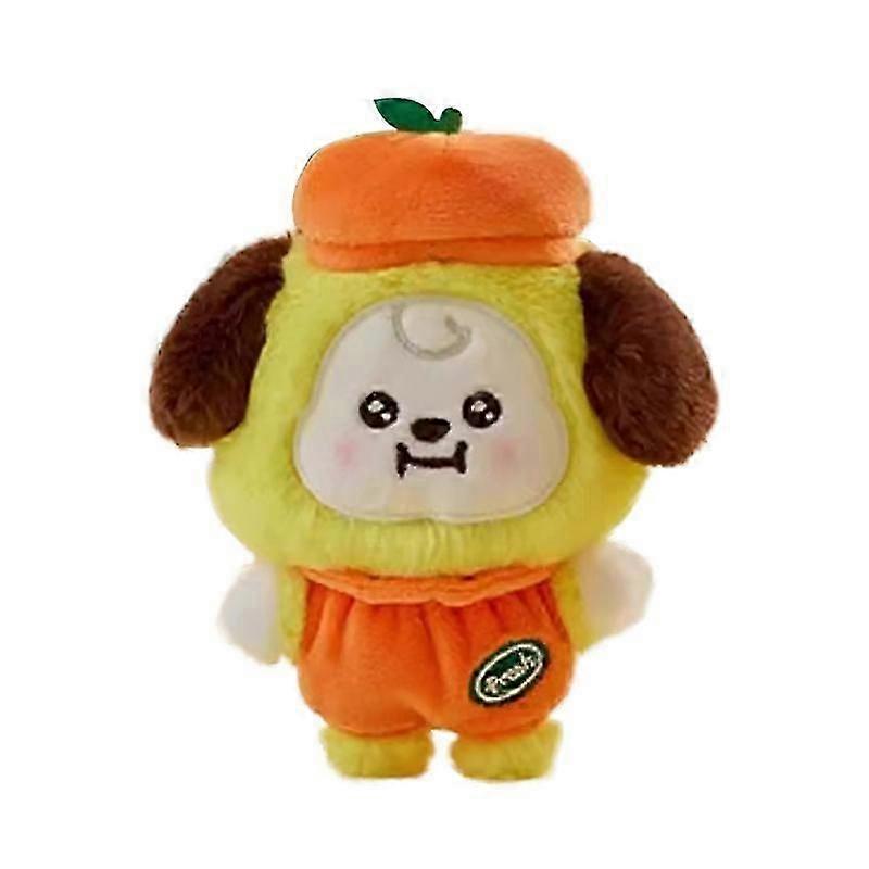 أنيمي جديد Bt21 كوكي شوكي لعبة أفخم Y2K أزياء جديدة الكرتون البرتقالي أفخم دمية حقيبة ظهر سلسلة المفاتيح قلادة هدية للأصدقاء