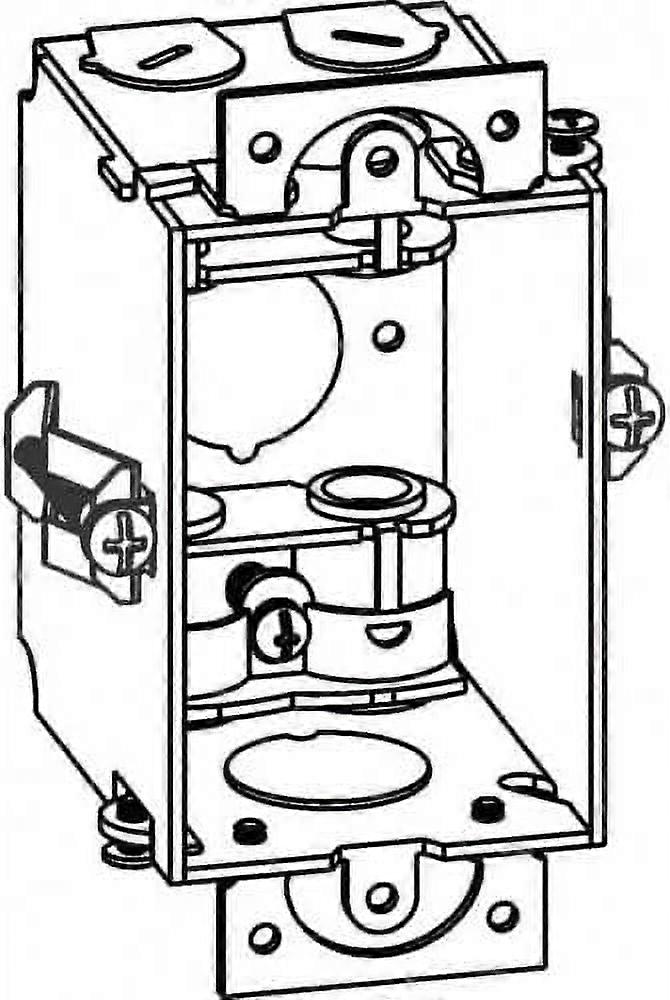 Orbit GB-1-MC-OW, 2-1/2" Deep, Gangable 1-Gang Switch Box with MC Clamps and Locking Grips for Old Work (Pack of 5)