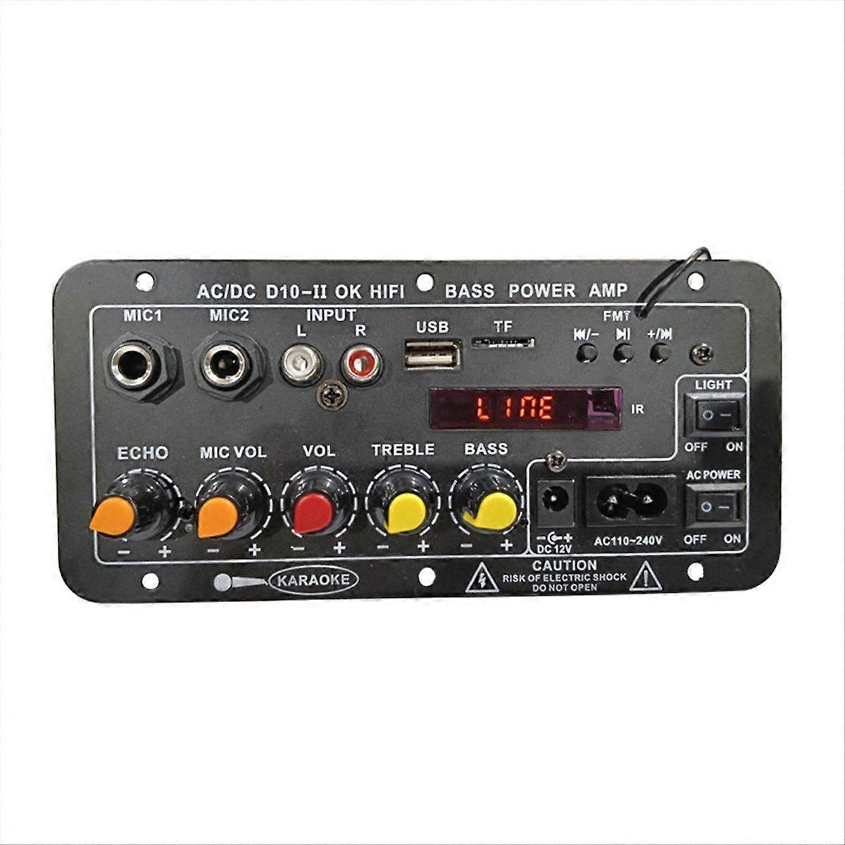 DC10-II 12V Home Karaoke Outdoor Car Audio Subwoofer Amplifier Board Bluetooth with Display Amplifi