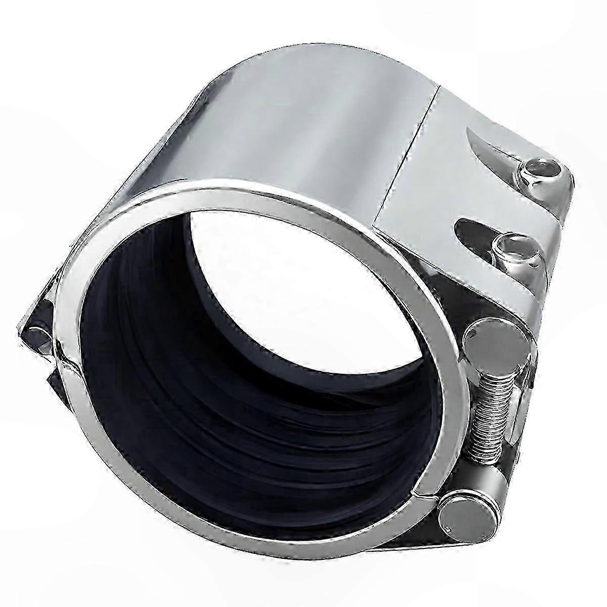 Stainless Steel Emergency Pipe Repair Clamp for Metal Pipes, 60mm-65mm Diameter Leak Sealing Kit