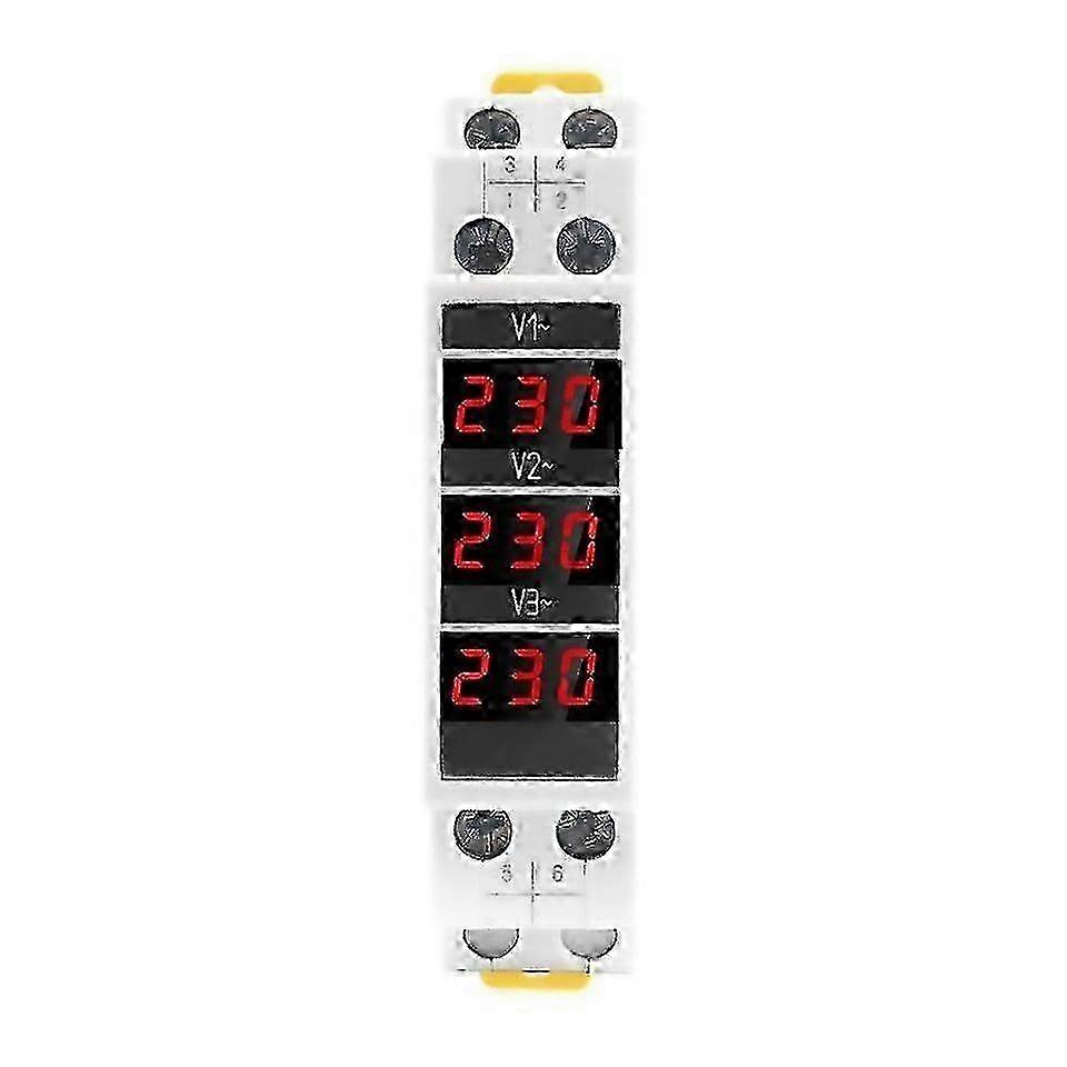 For Sinotimer Sdm010 Modular Rail Type Ac Threephase Digital Voltmeter Electronic Instrumentation