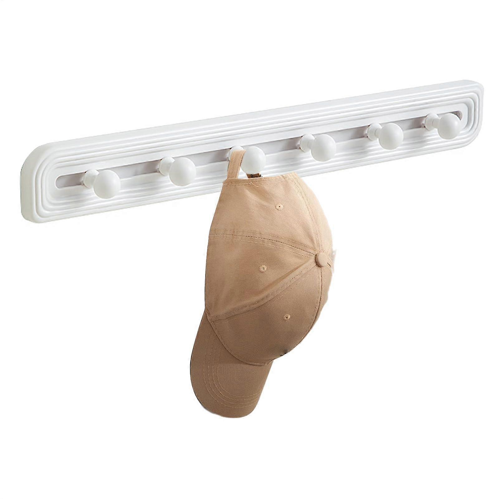 Wall Mounted Coat Rack, Sliding Racket Storage, MultiPurpose Wall Hooks for Sports Equipment and Tennis Rackets Display