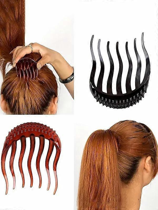 Lot de 2 accessoires de coiffure bouffants pour queue de cheval, accessoire de coiffure minimaliste pour femmes et filles, adapté aux cheveux épais.