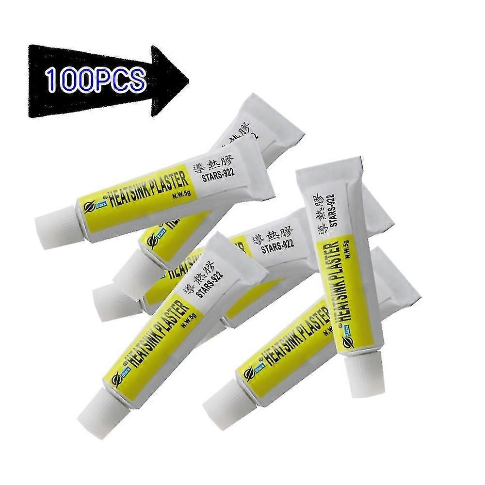 10/20/30/50/100pcs  5g Thermal Conductive Heatsink Glue Viscous Adhesive Glue Compound Glue Heatsink Plas For Circuit Board Chip Vga Ram Led Ic Tslm