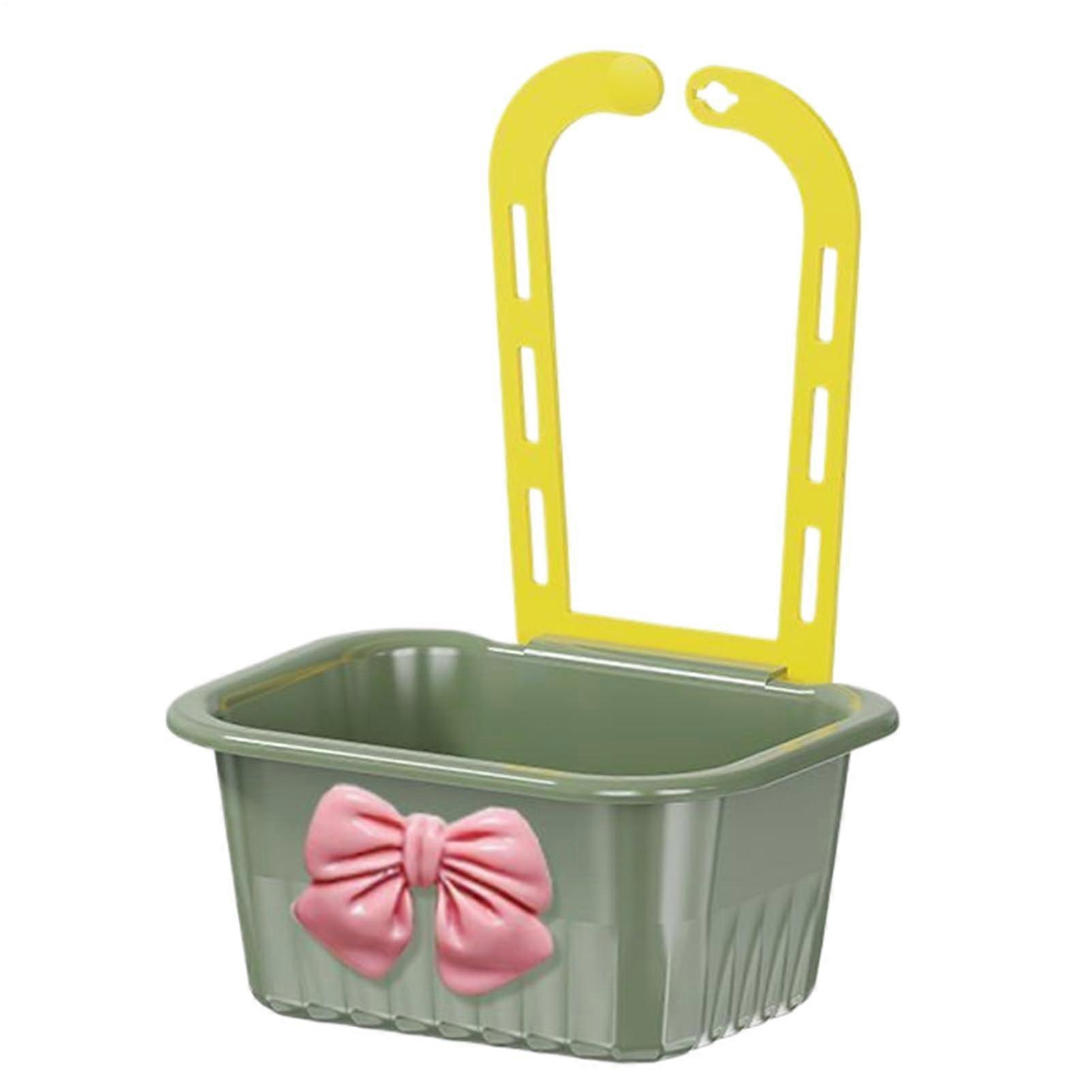 Sink Drain Basket, FaucetMounted Sink Organizer, Multipurpose Storage for Rice, Soap, Meat, and Cooking, Green