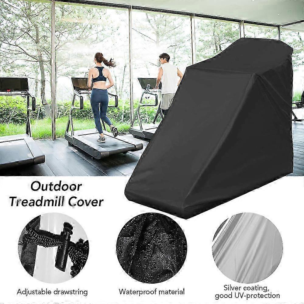 Waterproof Folding Treadmill Cover 200x150x95cm Black Dustproof