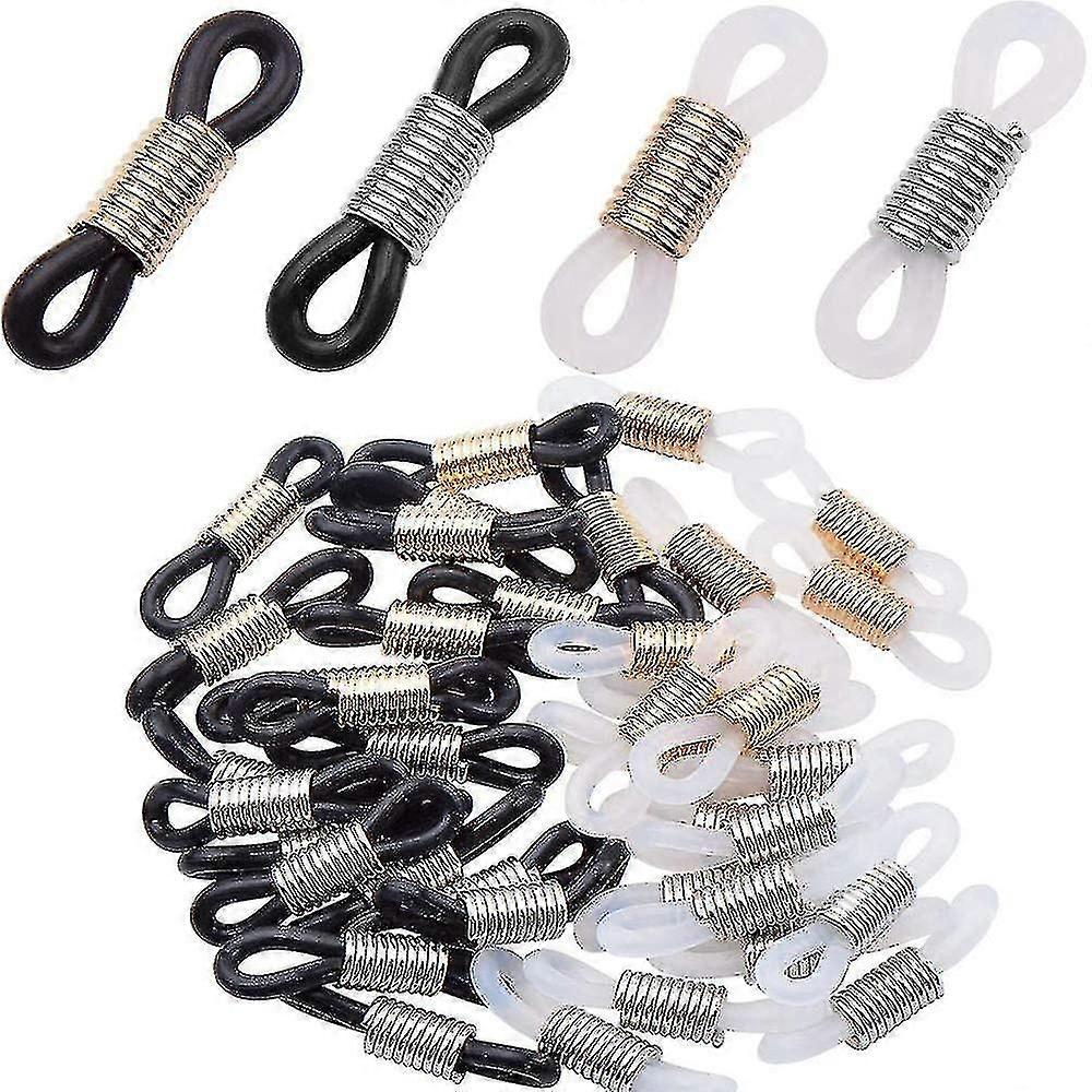 50pcs Holder Chain Glasses Strap Loop Ends - Silicon Lanyard for Eyeglass Chain (New Arrival)