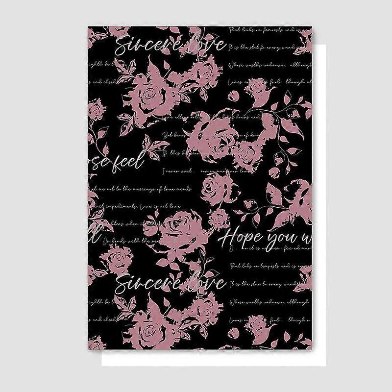 10 Pieces/Package 35*50Cm Flower Wrapping Paper Thickened Art Wrapping Paper Flower Bouquet Wrapping Paper