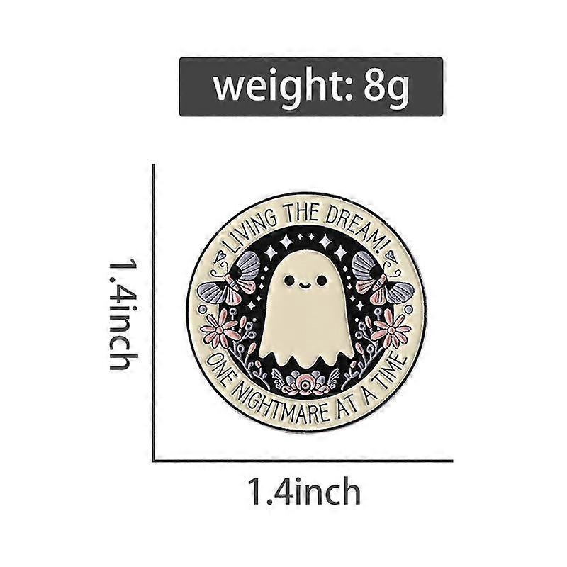 Cartoon Ghost Enamel Pin Halloween Brooch Pines Lapel Pins Badge On Backpack