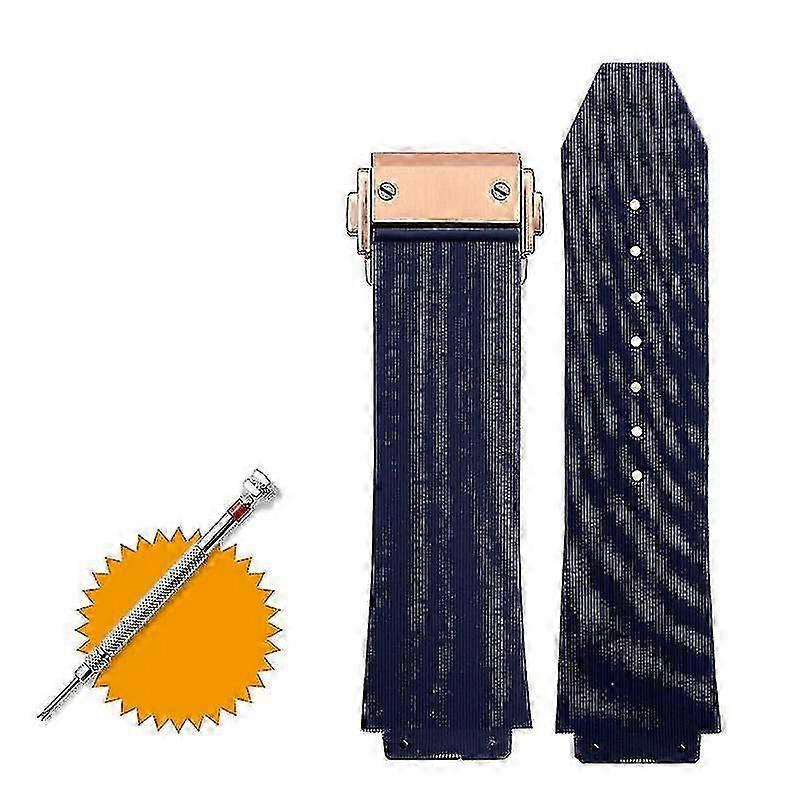 ウブロ ビッグバン 25mm x 19mm 防水リストバンド用シリコン時計ストラップ