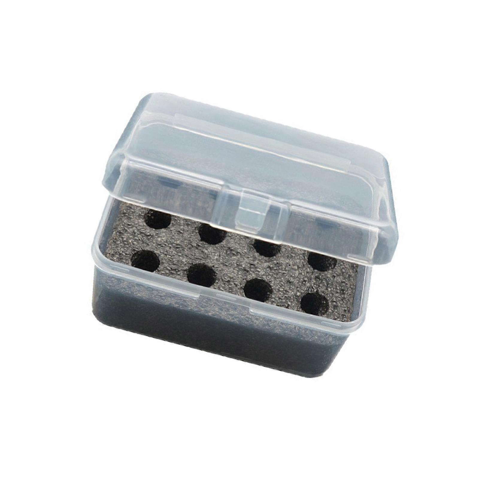 1Pc 12-Cell Battery Case Storage Box Container For 2A Size Clear Lid Design Saving Space Storage Solution Multicolor
