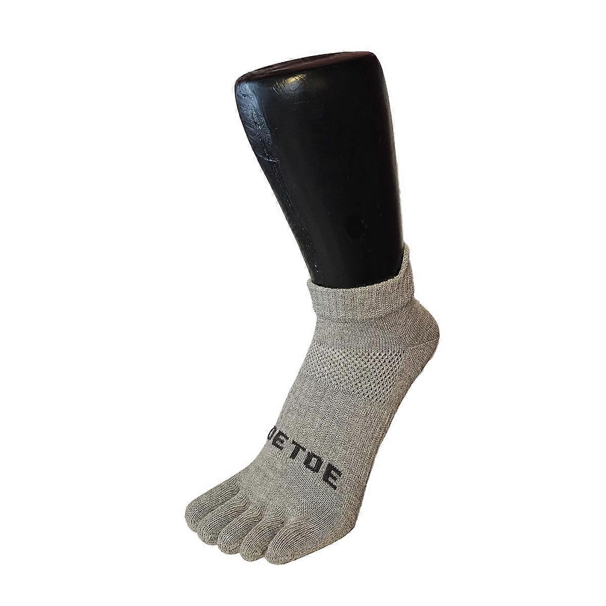 TOETOE Essential Running Elastane Black&amp;Green Toe Socks