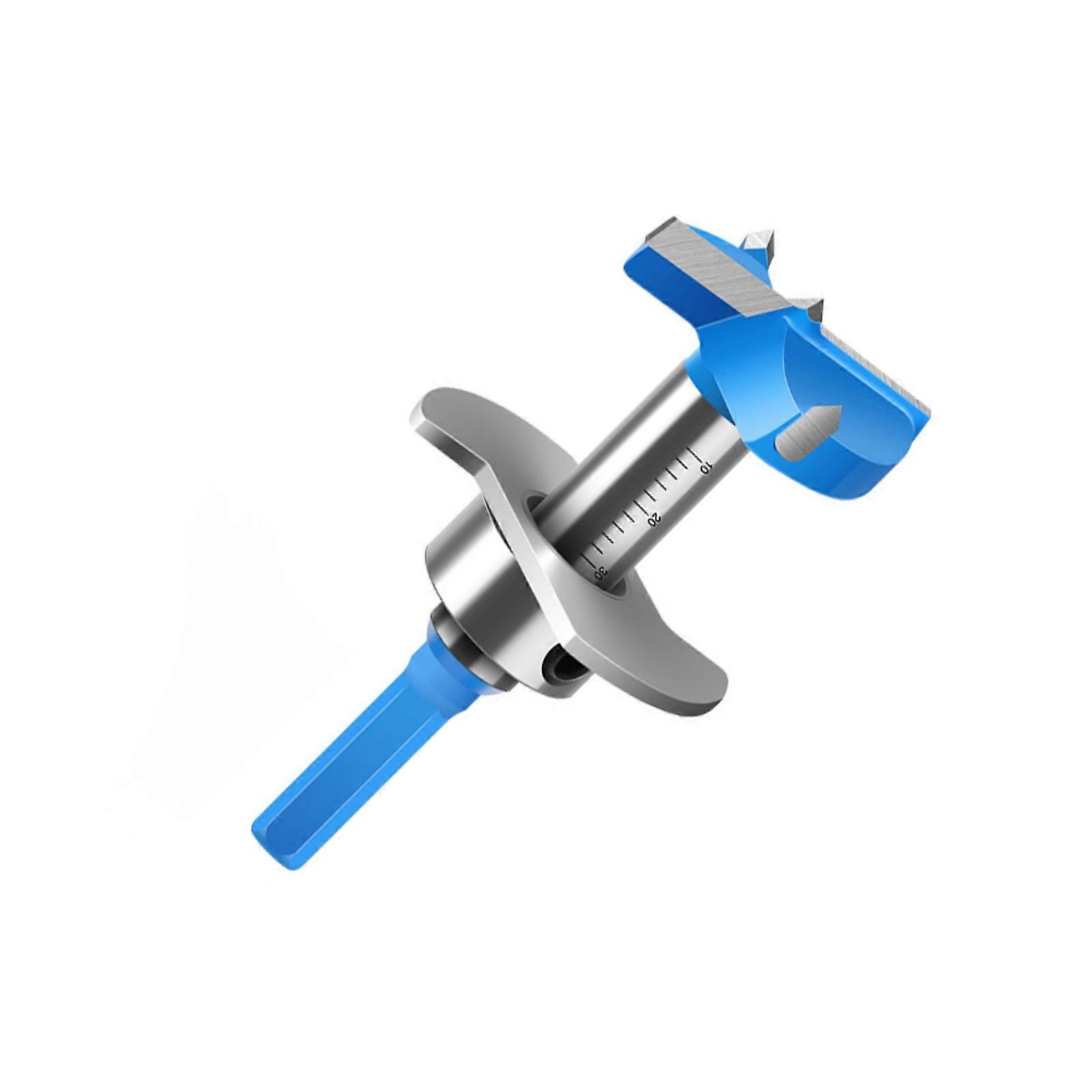 Precise Woodworking Drill Bit Hinge Hole Opener Adjustable Depth Setting Stable Shank Design For Hinge Installation Multicolor