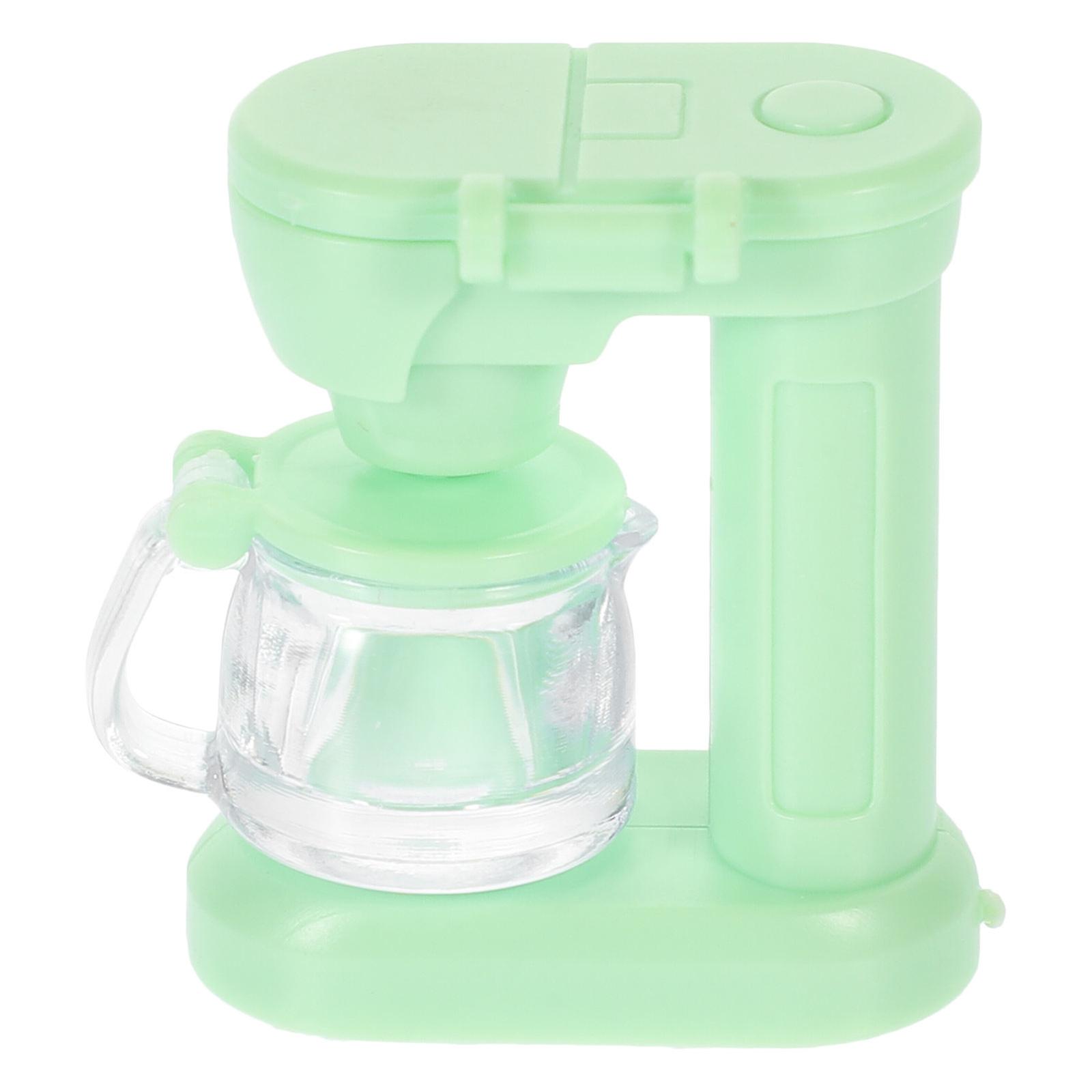 Mini Coffee Machine Model for Decoration Use with Green PP Material
