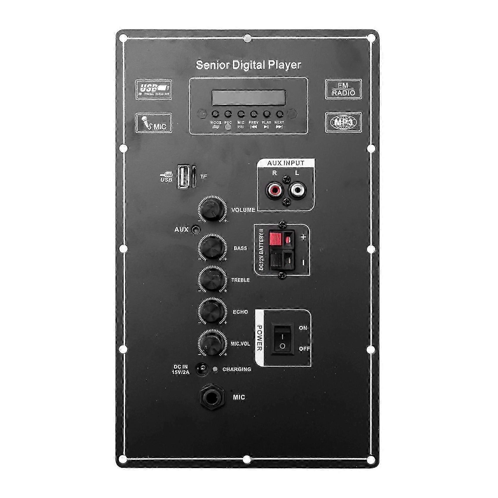 12v 9v الرقمية بلوتوث ستيريو مكبر للصوت المجلس المزدوج ميكروفون كاريوكي مكبرات الصوت 80W ل 8-12 المؤتمر الوطني العراقي