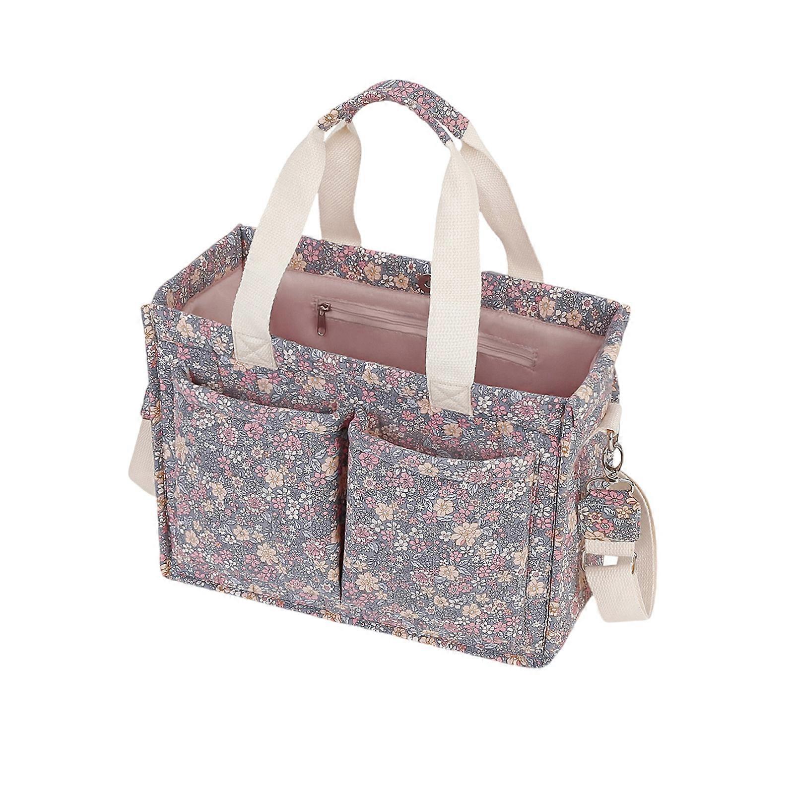 Large Capacity Baby Gear Organiser Case with Adjustable Strap, Tear Resistant Nappy Storage Hand Bag for Everyday Use Multicolor