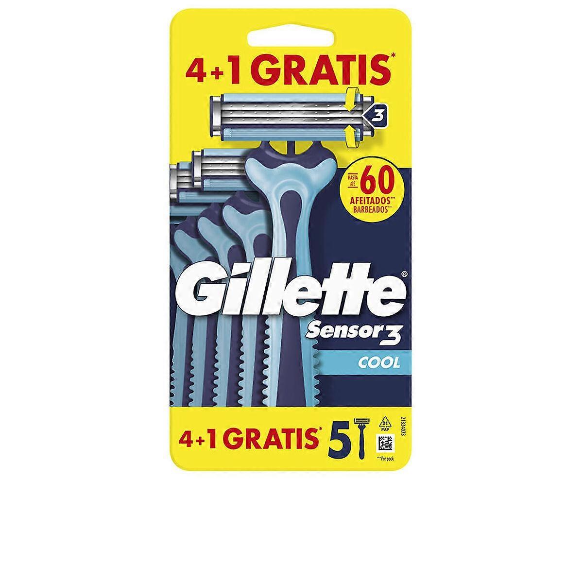 Shaving Razors Gillette SENSOR3 COOL (4 Units)
