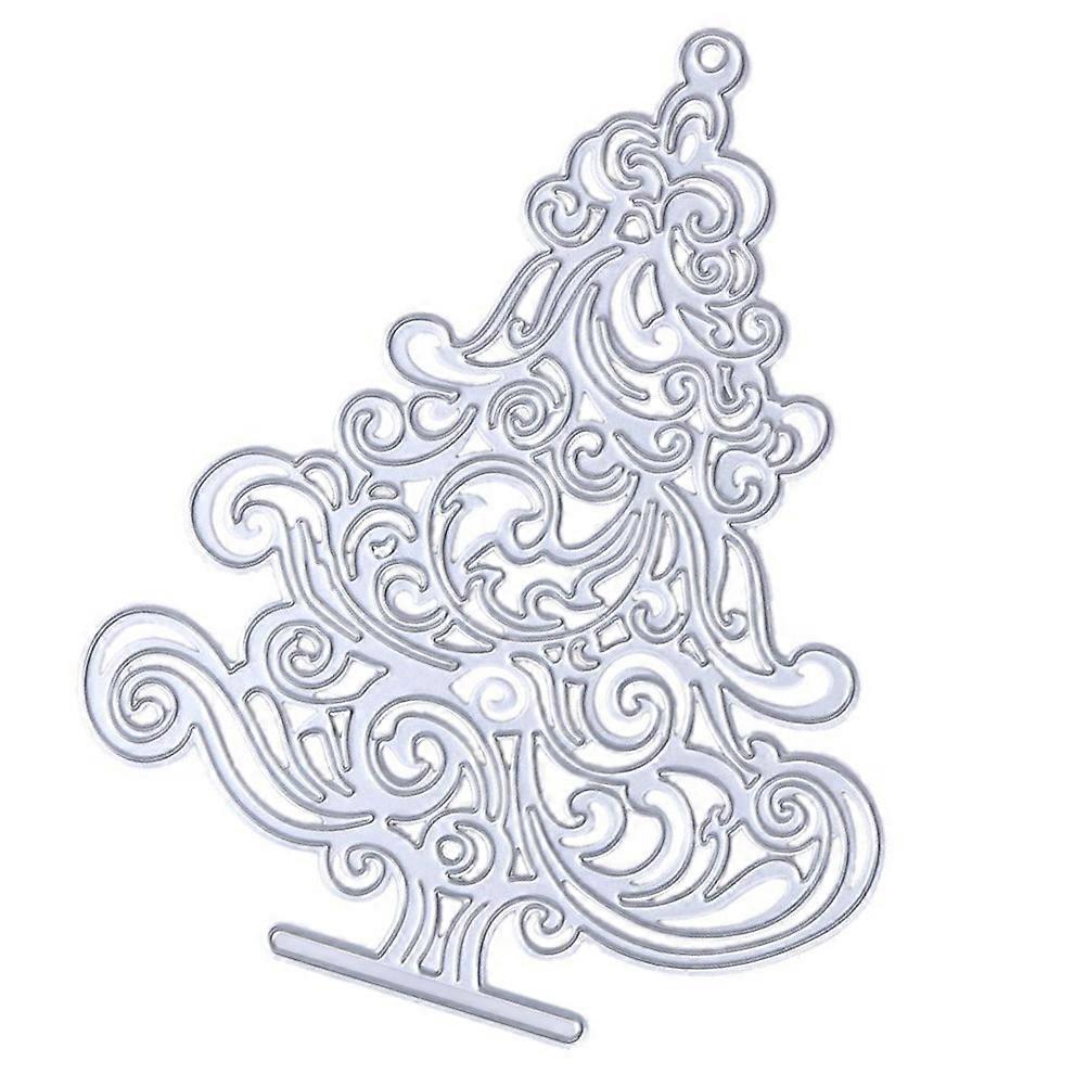 Christmas Tree Die Cuts for Making Decorative Stencil in Silver