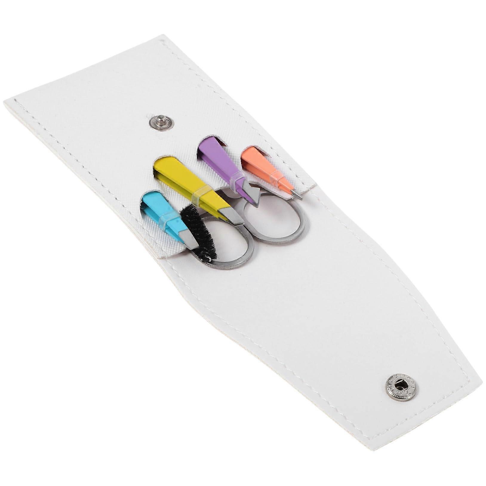 6pcs Eyebrow Tweezers Set with Precision Tips for Shaping and Grooming at Home or Salon