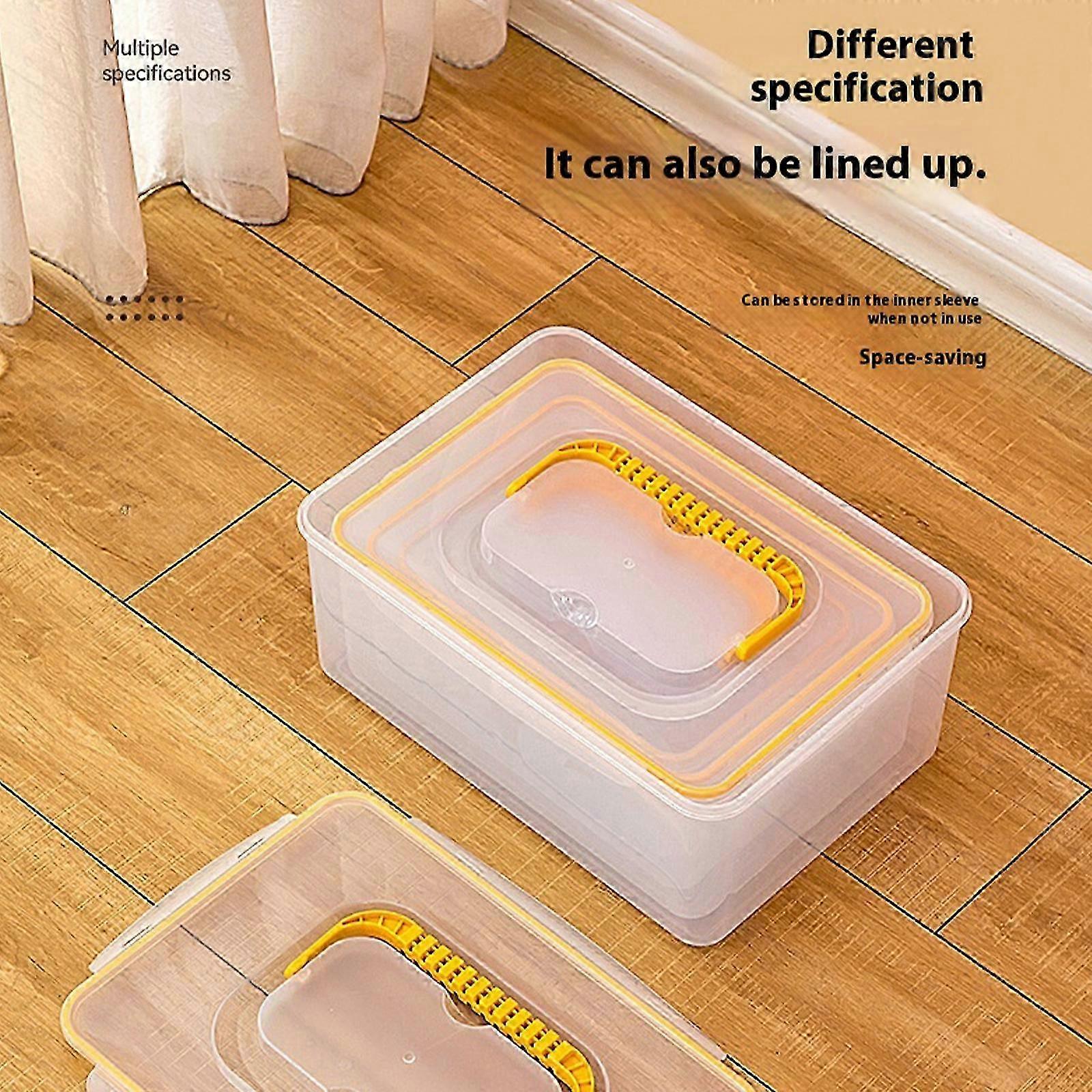 Tool Box Large Capacity Plastic Thickening Wear-Resistant Multifunctional Portable Hardware Storage Tool Box Small