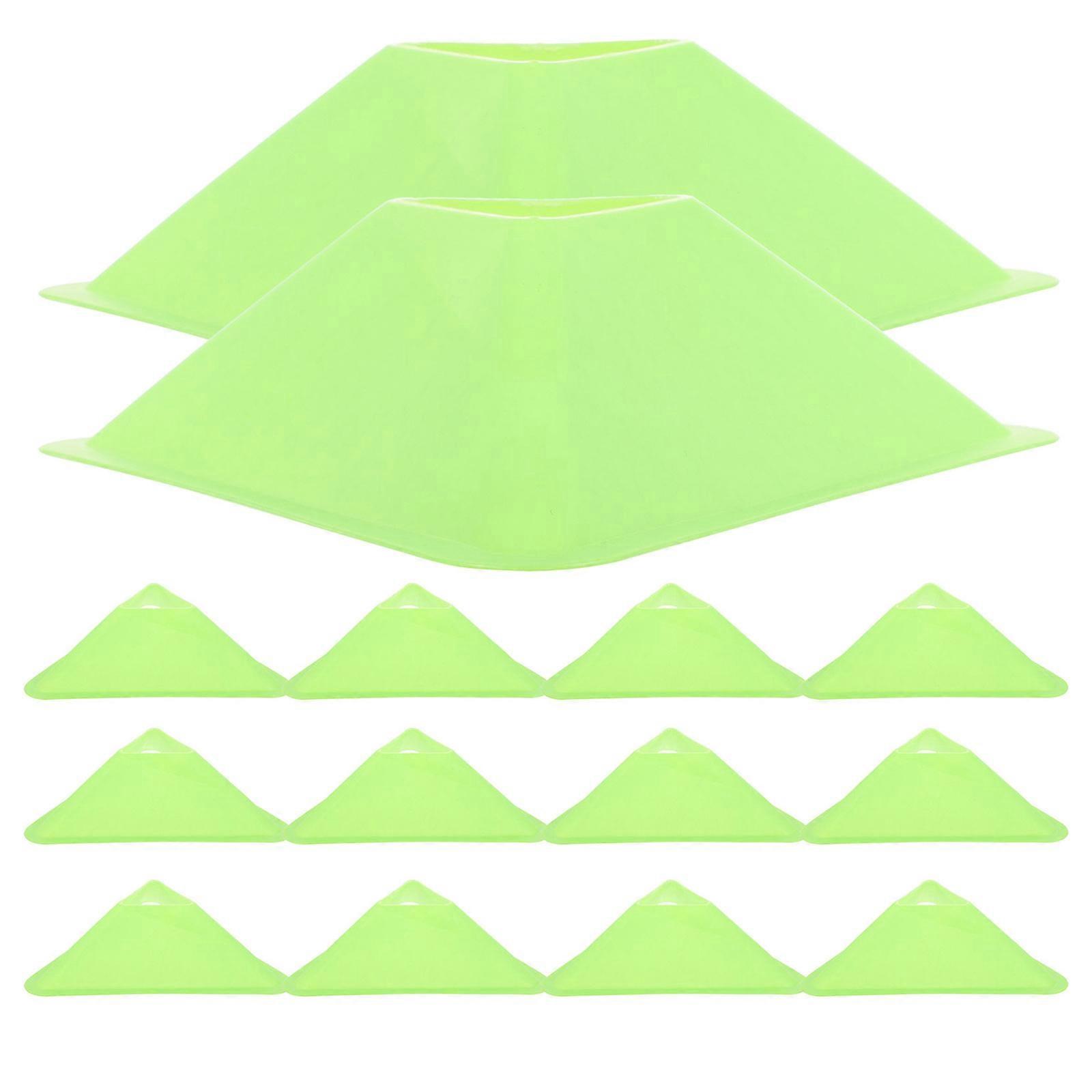 Football Training Cones Triangular Plastic Cones for 20Pcs Agility Drills