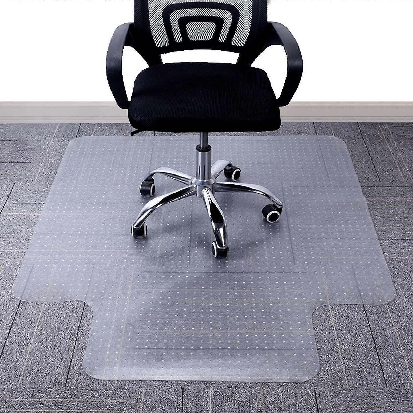 Chair Mat for Low Pile Carpet Floors, Clear Office Desk Chair Protector with Lip, 45 x 53 in