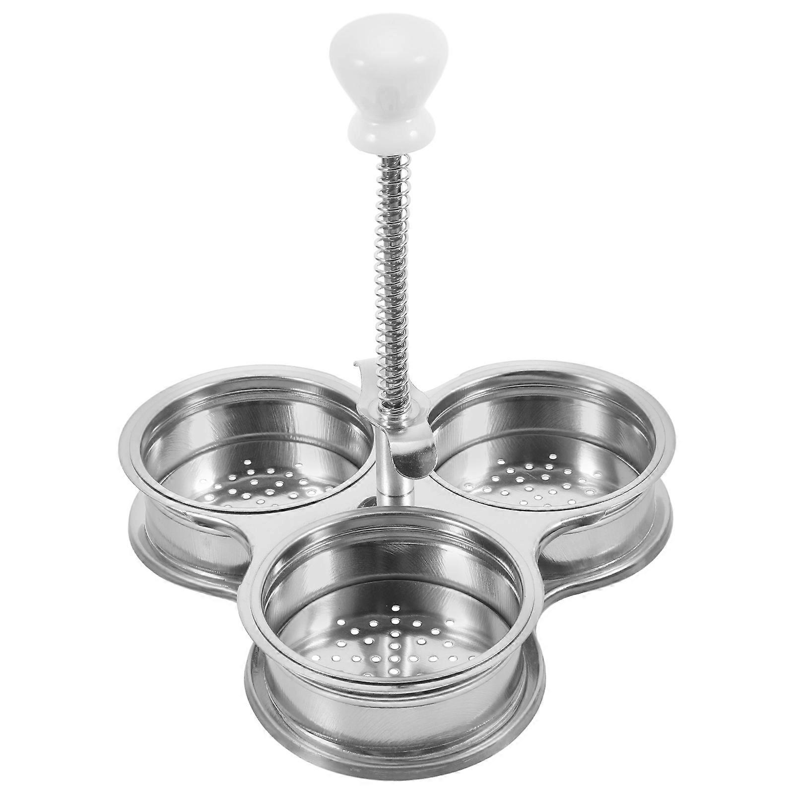 Boil Poached Eggs Tool Egg Steamer Round for Brunch Cooking 1Set