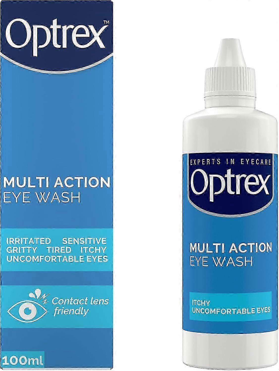 3x Optrex Multi Action Eye Wash Cleanse & Refreshes Eyes 100ml