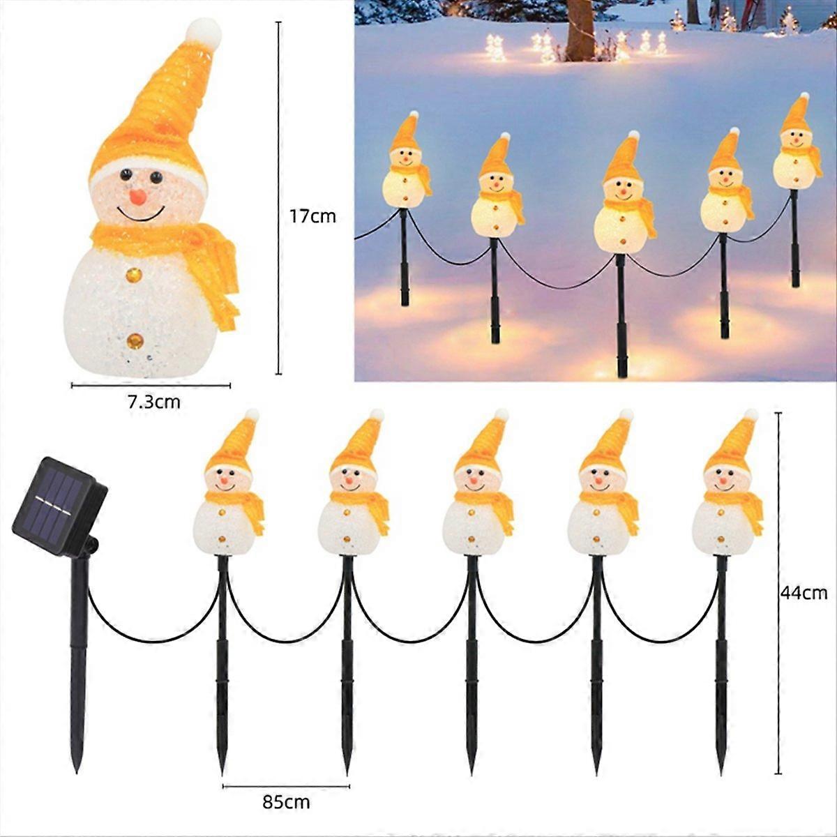 Lampes solaires Décorations de jardin extérieur -Ornements de Noël C