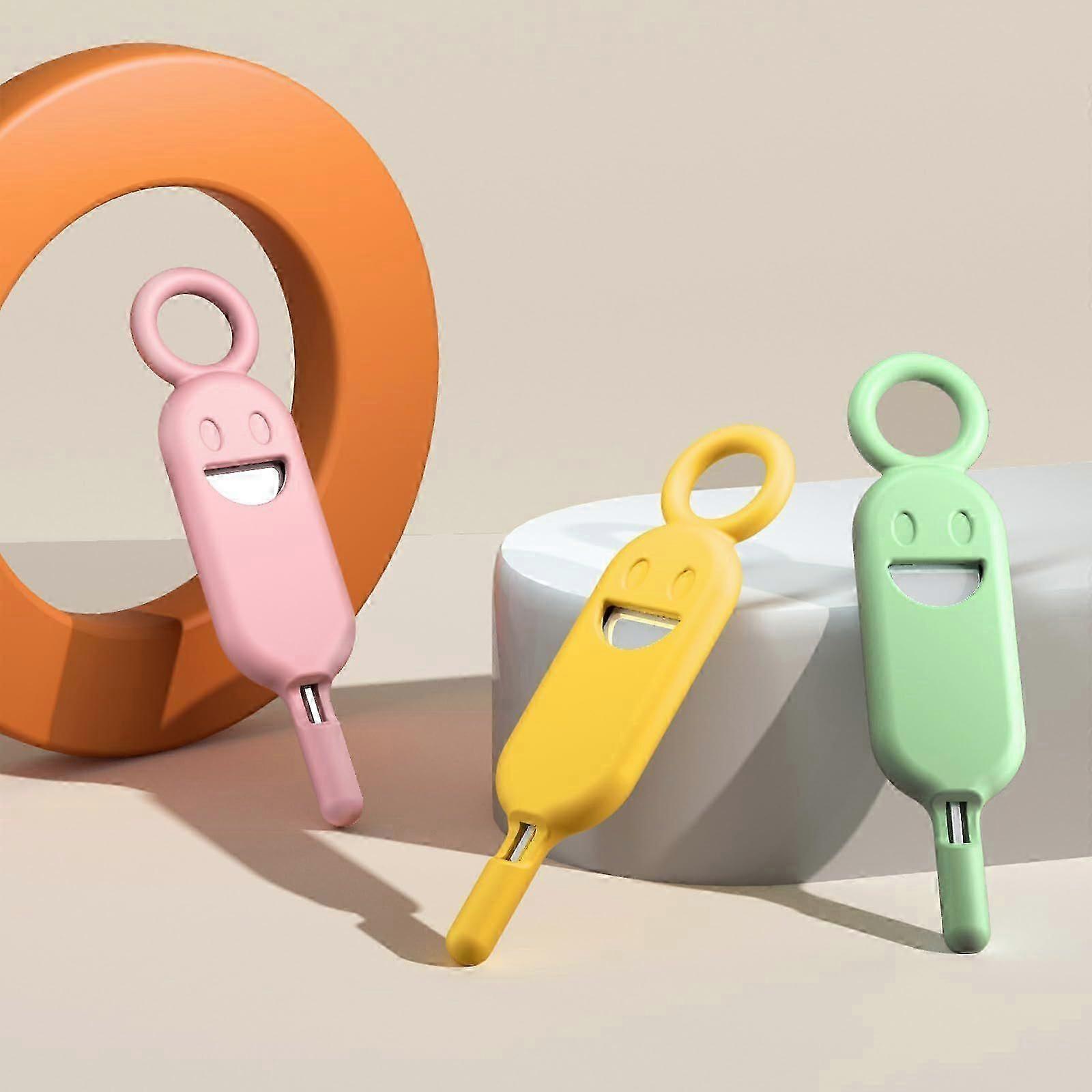 3 Pcs Cute SIM Card Tray Eject Tool Set, Cartoon Shaped SIM Card Holder with Removal Needl