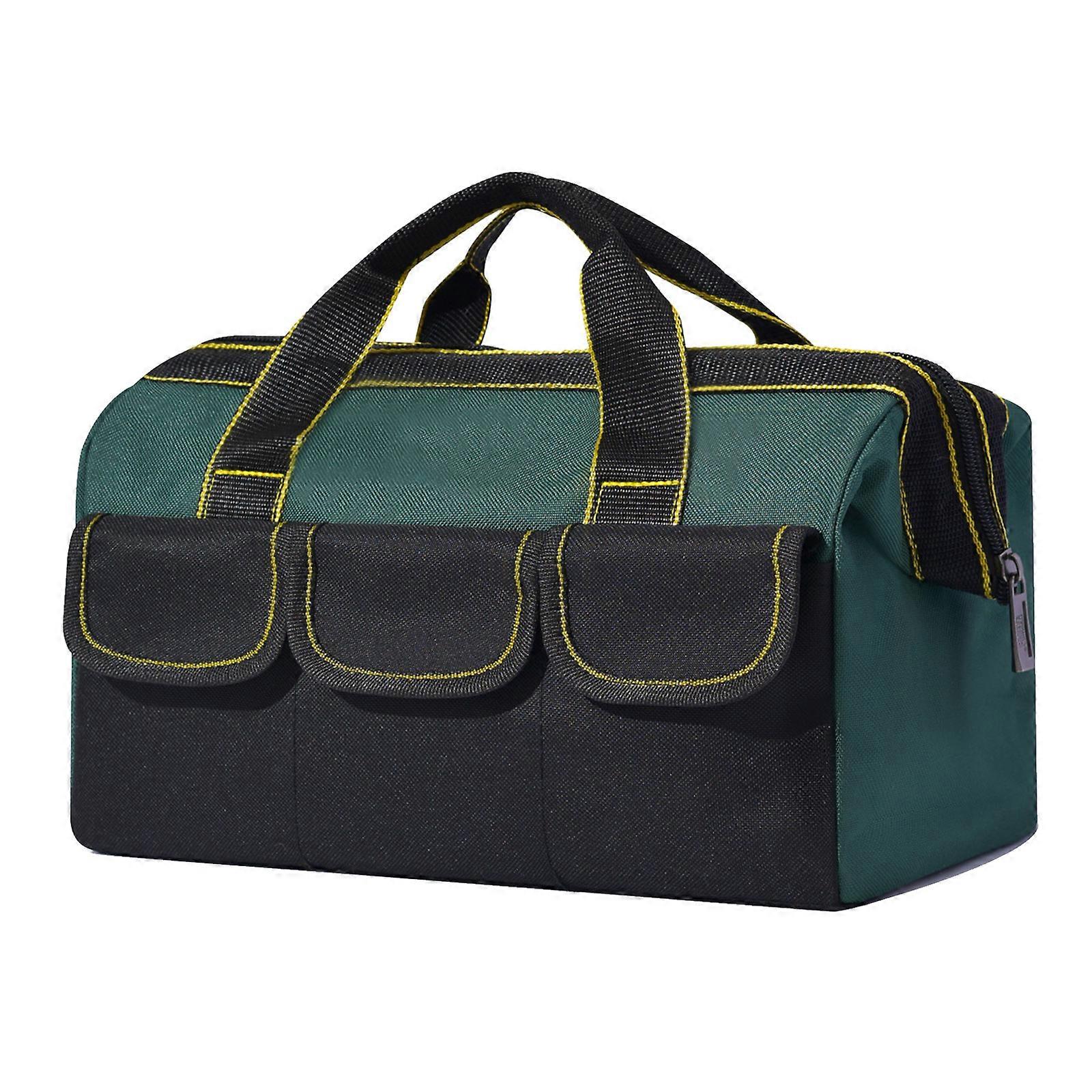 Spacious Tool Organizer Bag with Internal 6 and External 8 Pocket for Comprehensive Essential Tool Storage Pouch  Green