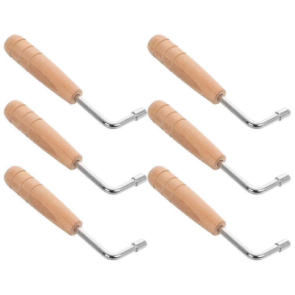 Professional String Instrument Tuning Tool for Practice Light Yellow 6Pcs