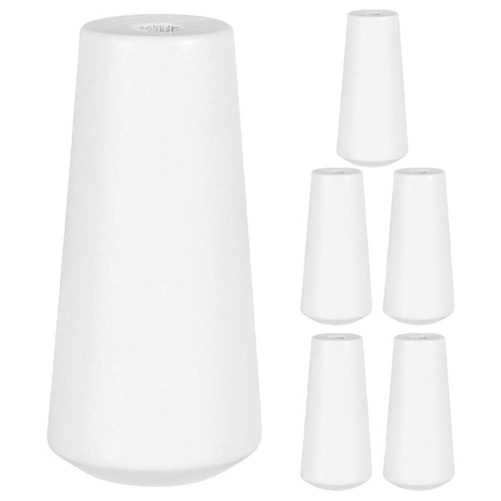 White Wood Blind Cord Knobs for Decoration 6Pcs Roman Shade Pull Ends