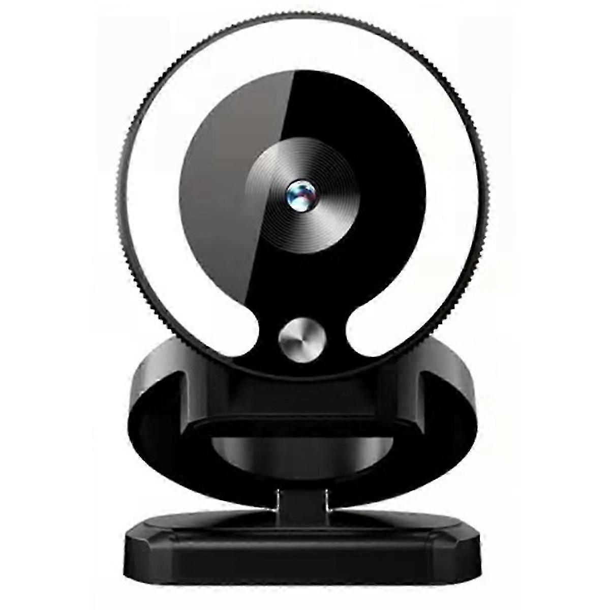 4K Webcam HD Camera with Fill Light for Laptop & PC: Live Broadcast & Video Webcam Camera Micro