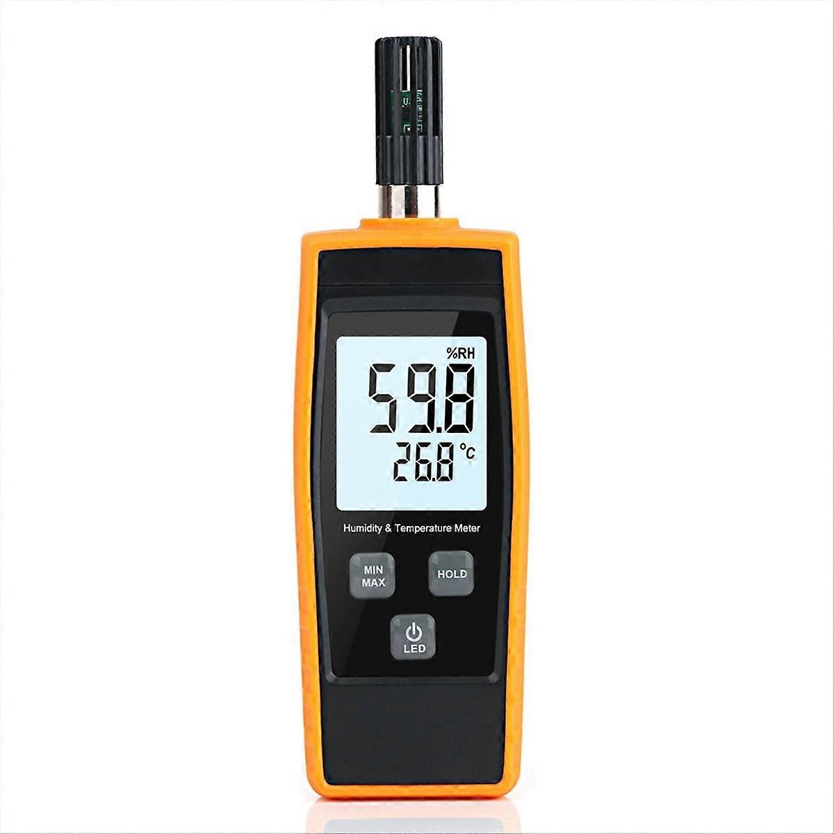 Inductive Digital Temperature and Humidity Meter Measurement Range