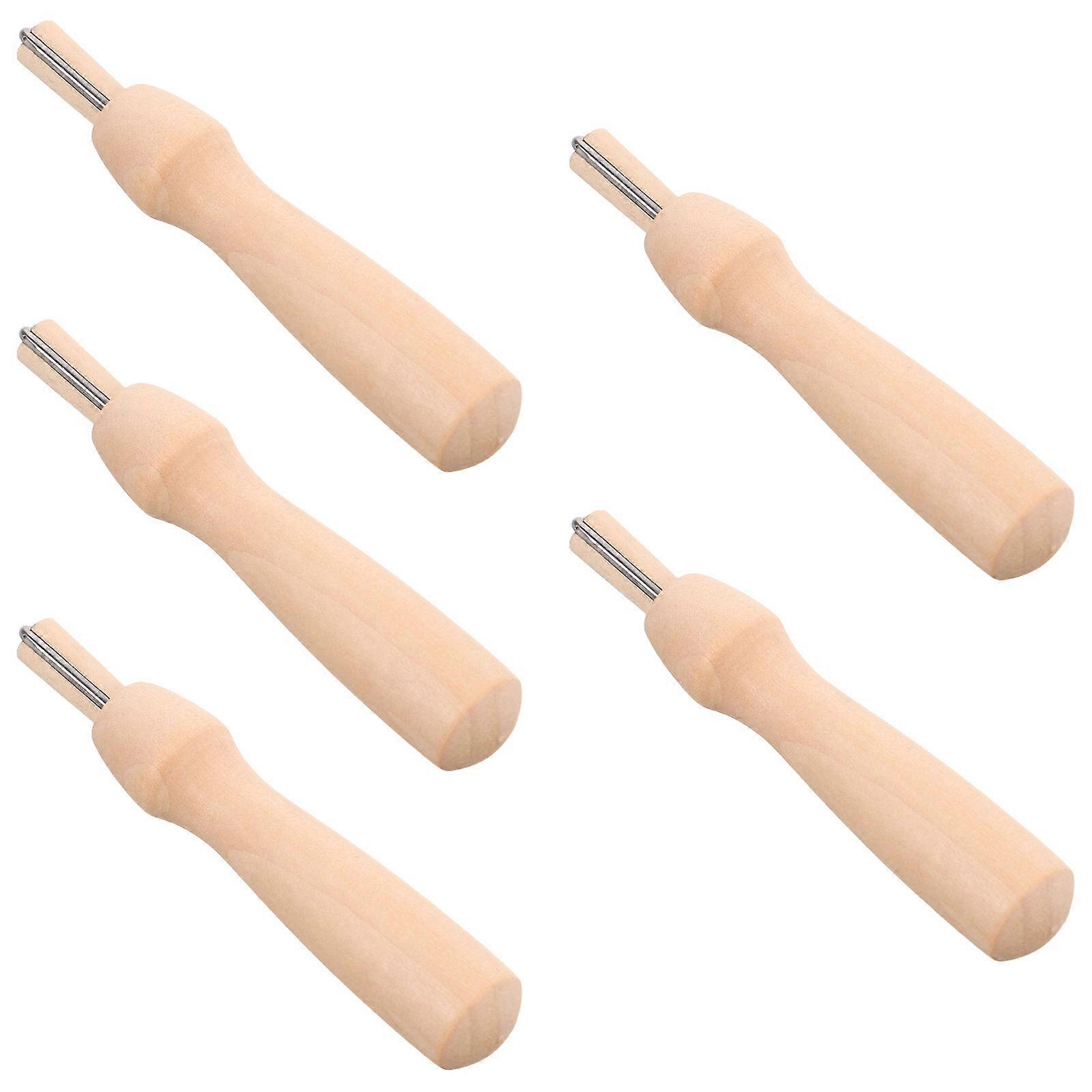 Wool Felting Pen Tools for Home Craft Work 5Sets Wooden Punch