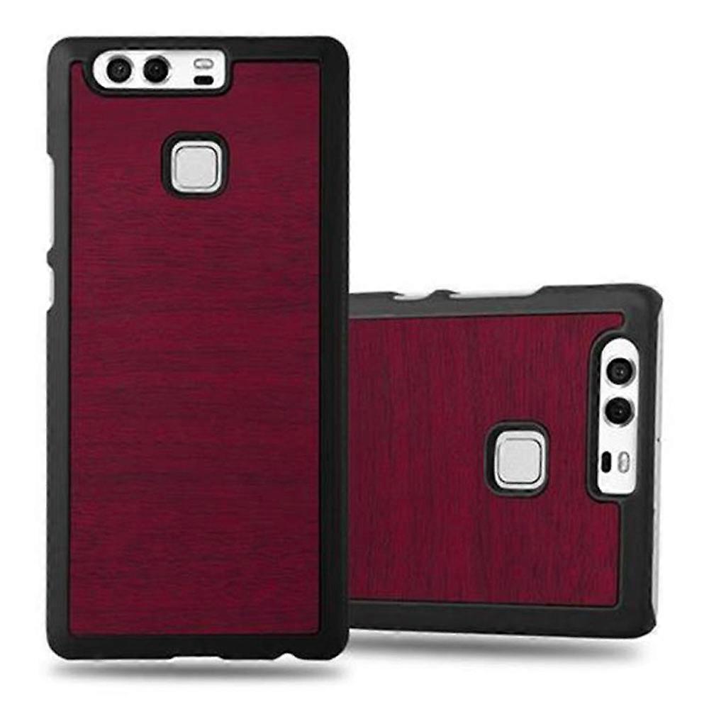 Coque de protection Huawei P9 Case - Couverture rigide aspect bois