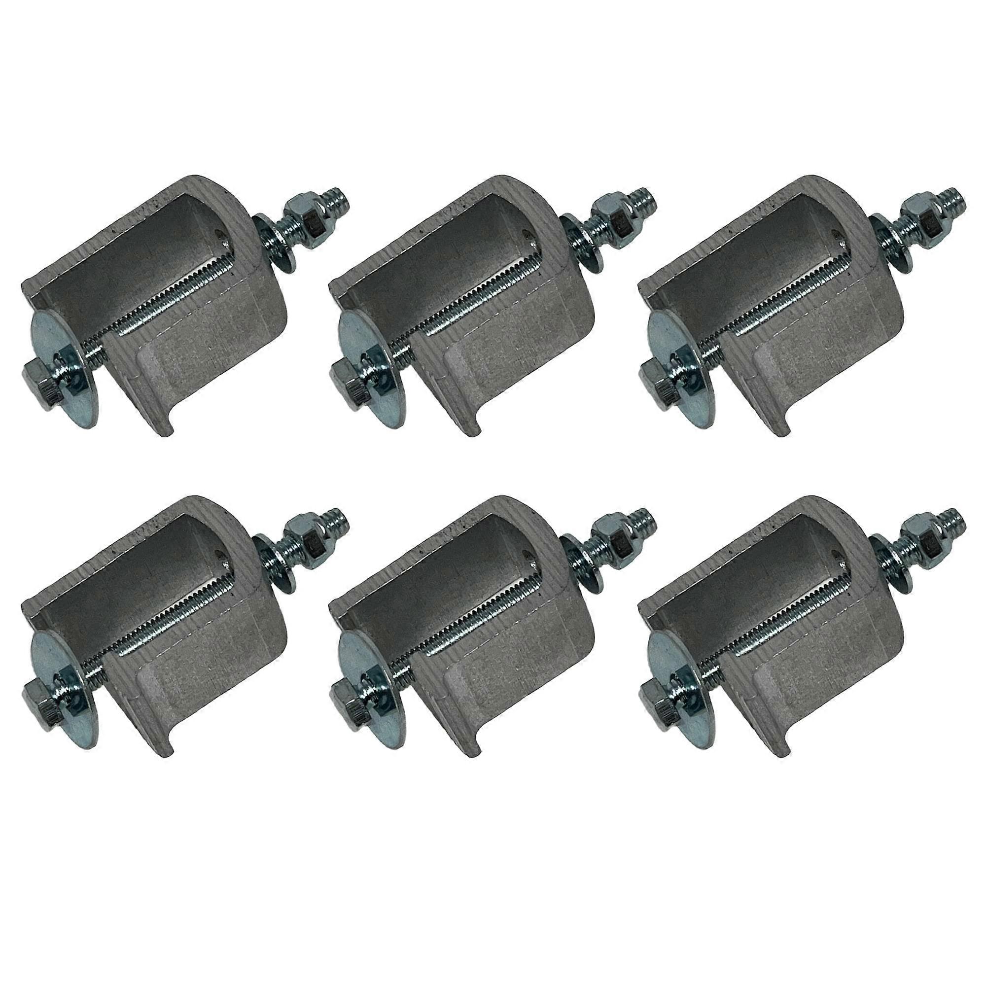 Truck Cap Clamps G7 for LEER Caps and Aluminum Toolbox Mounting, Set of 6 HeavyDuty Weatherproof