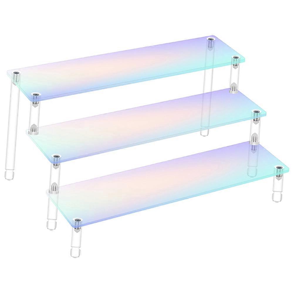 Multi Acrylic Display Rack 3 Tier for Display Use 4Pcs Organizer