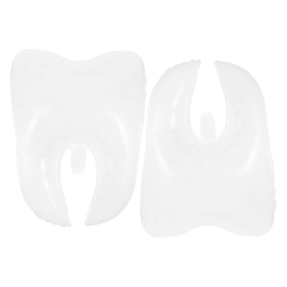 Toothballoon for Party Decoration 2Pcs White Theme Balloons