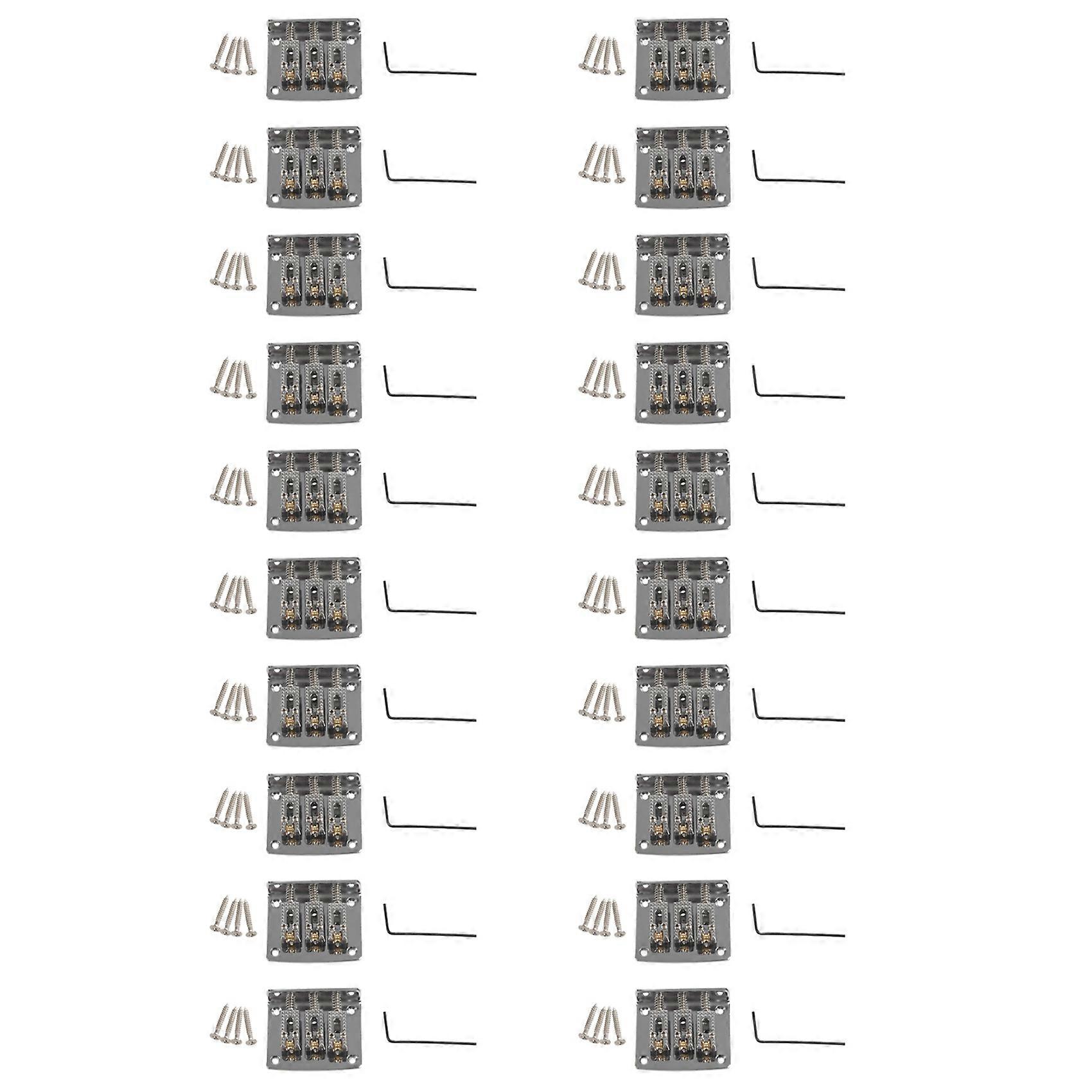 20X 3 String Guitar Ball String Bridge Bridge Pull String Hard Tail Guitar Bridge Tail 3 String Guitar Replacement