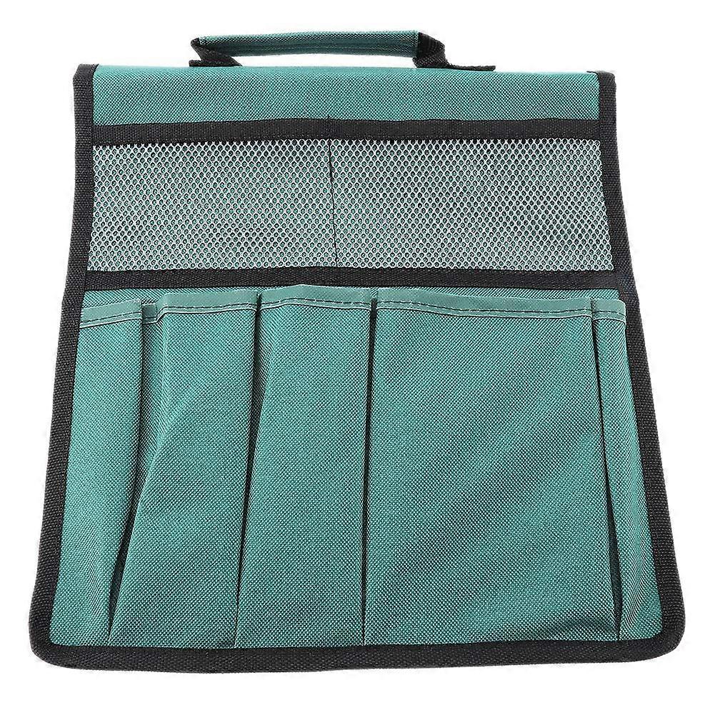 Foldable Garden Kneeler Bench with Tool Pouch and Multiple Storage Pockets Green