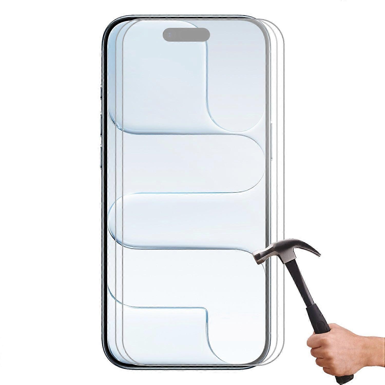 2Pcs 9h Tempered Glass Screen Protector Guard For Apple Iphone 17 Air Front Bulk