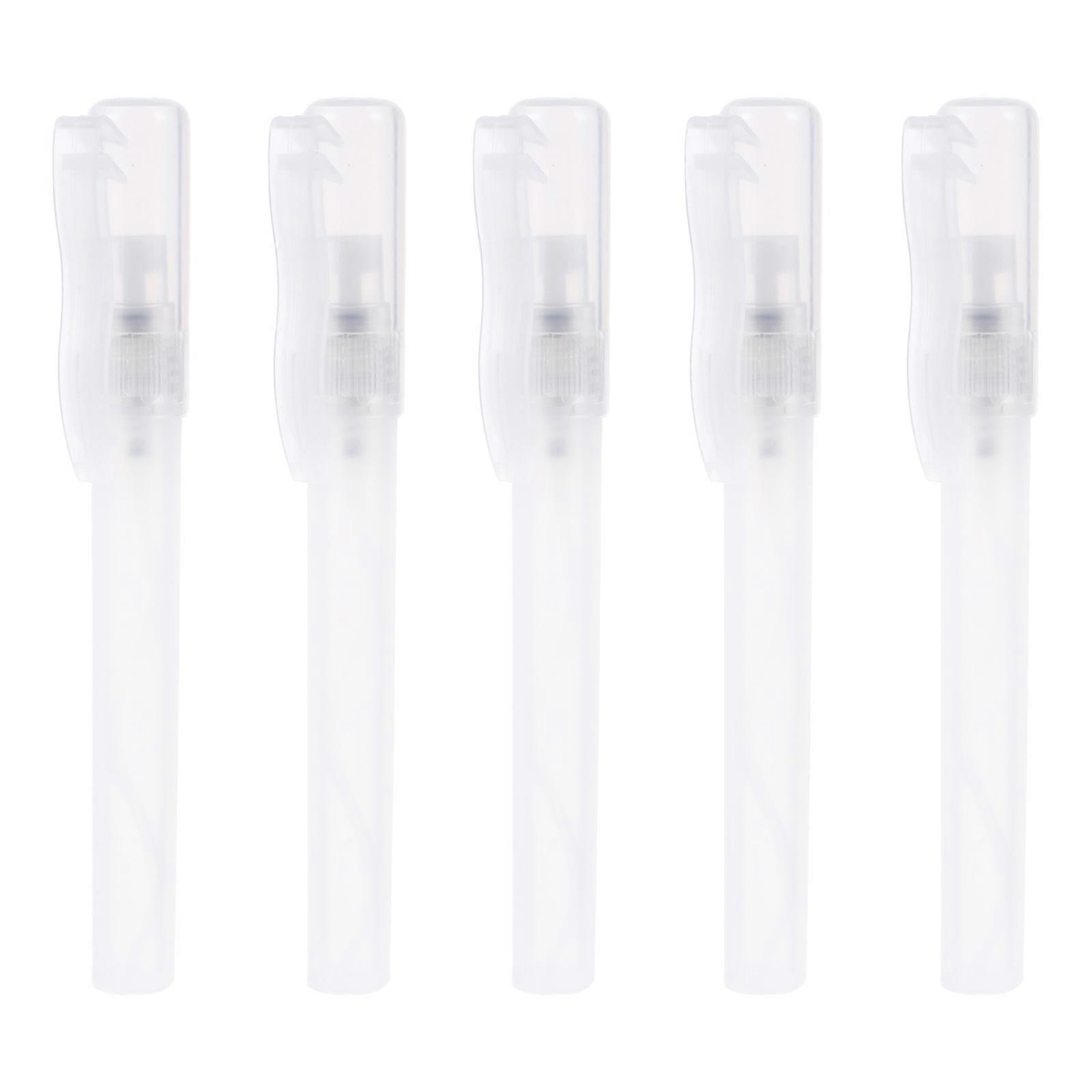 Refillable Perfume Empty Bottle for Storage Use 5Pcs Pen Shape Plastic Bottles