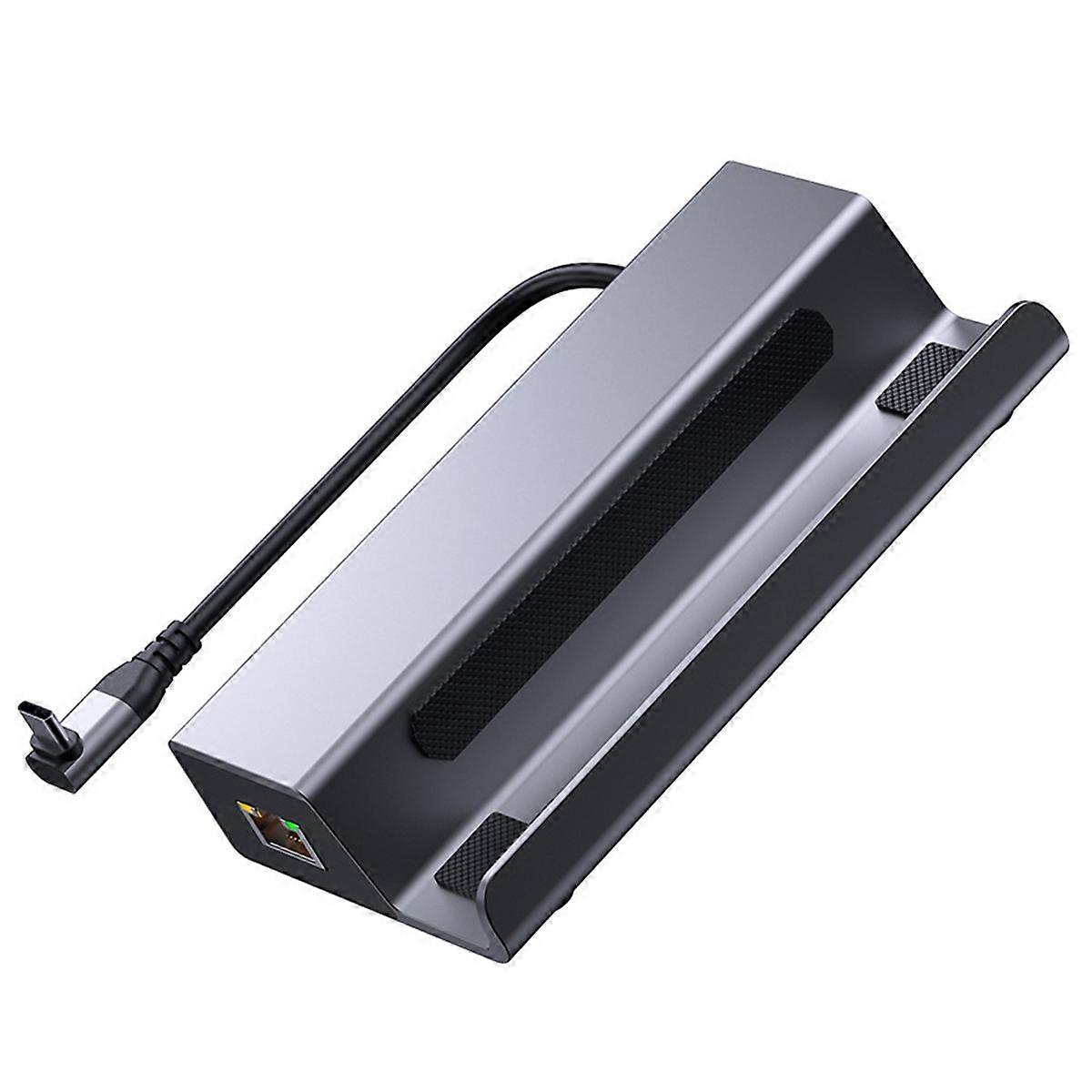 Handheld Charging Dock Multi Port USB HUB Video Converter Base Expansion Dock