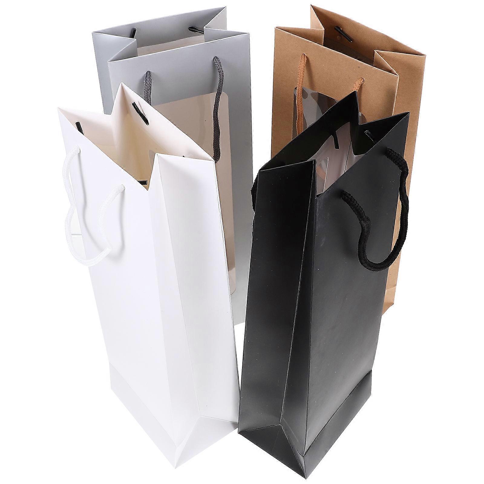 Red Packaging Bags Gift Bags for Storage Use 4Pcs Durable