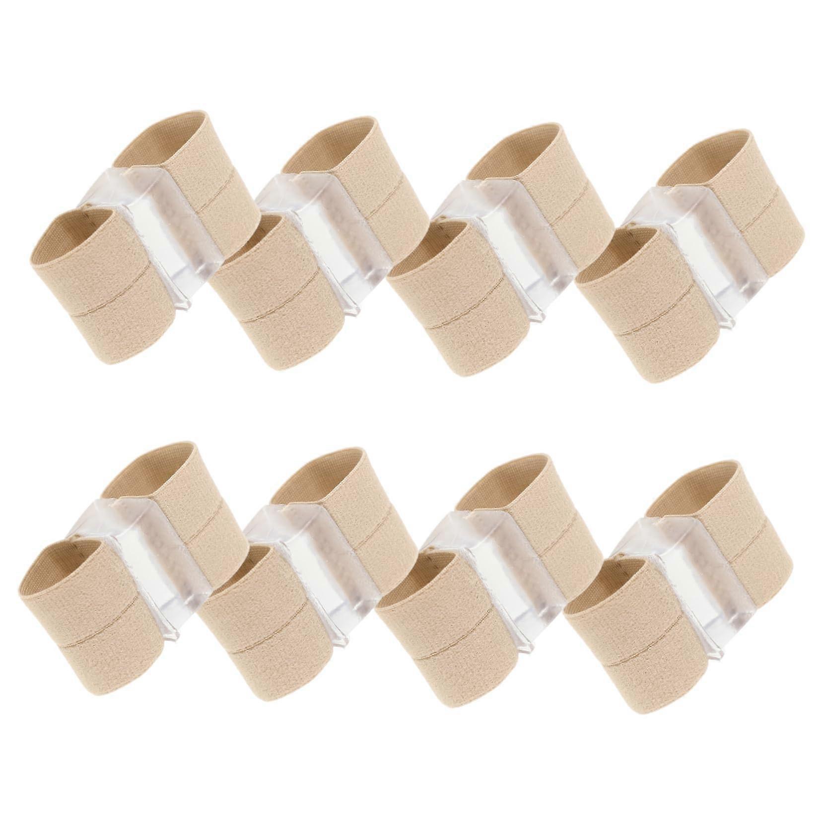 Toe Separators 8pcs Soft Silicone Double Hole Bunion Corrector for Big Toe Alignment and Pain Relief